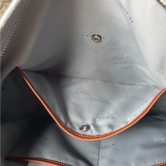 NWOT-Coach Cary Gray Pebbled Leather Handbag - Picture 11 of 16